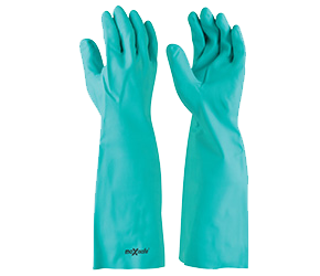MAXISAFE GLOVES GREEN NITRILE CHEMICAL 45CM XL 
